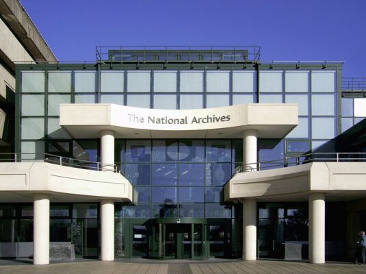 The National Archives exterior vie entry
