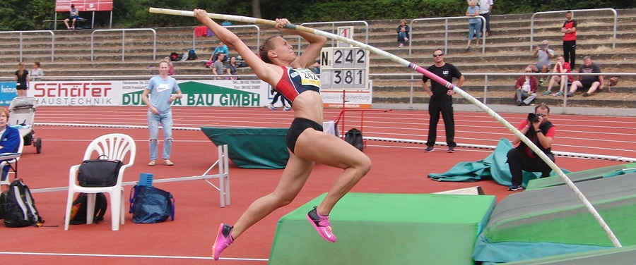 German pole jumper Sarah Vogel