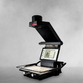 book2net Ultra A2 book scanner - new generation with embedded display